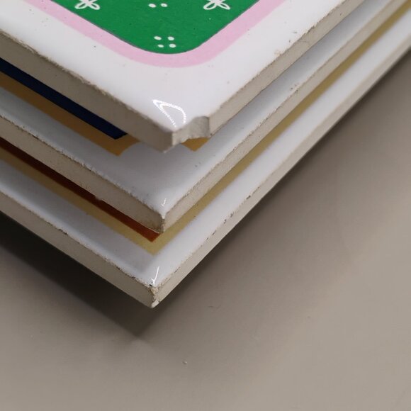 cat design Orient ceramic tiles coasters set of 3 Chadwick Miller Inc Taiwan 80s - Picture 11 of 13